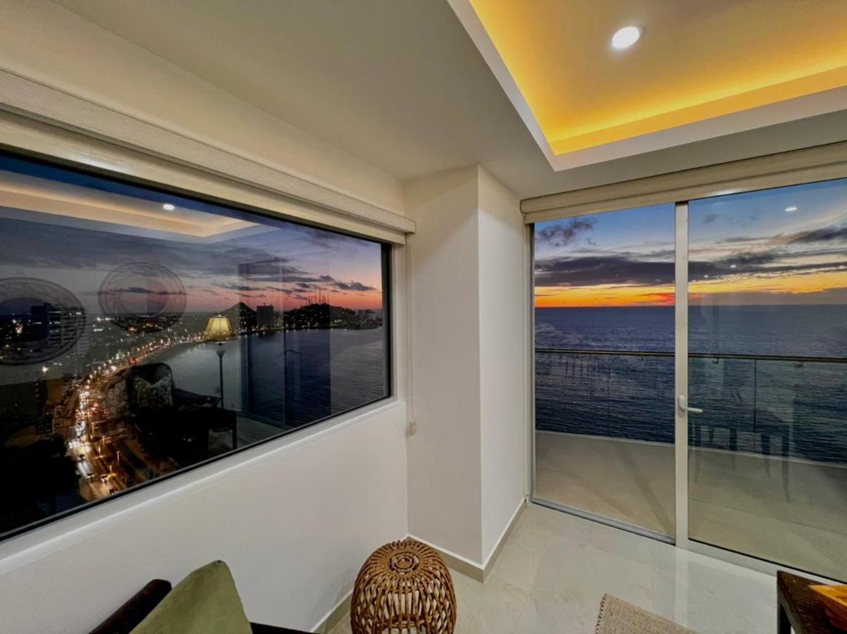 马萨特兰Sunset View Malecon 1404 Vista Panoramica Al Mar公寓 外观 照片